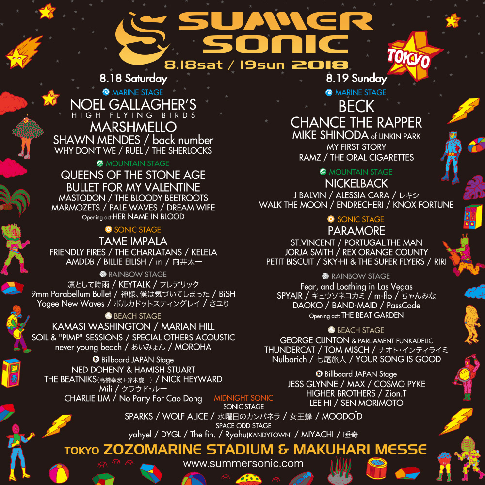 SUMMER SONIC 2018